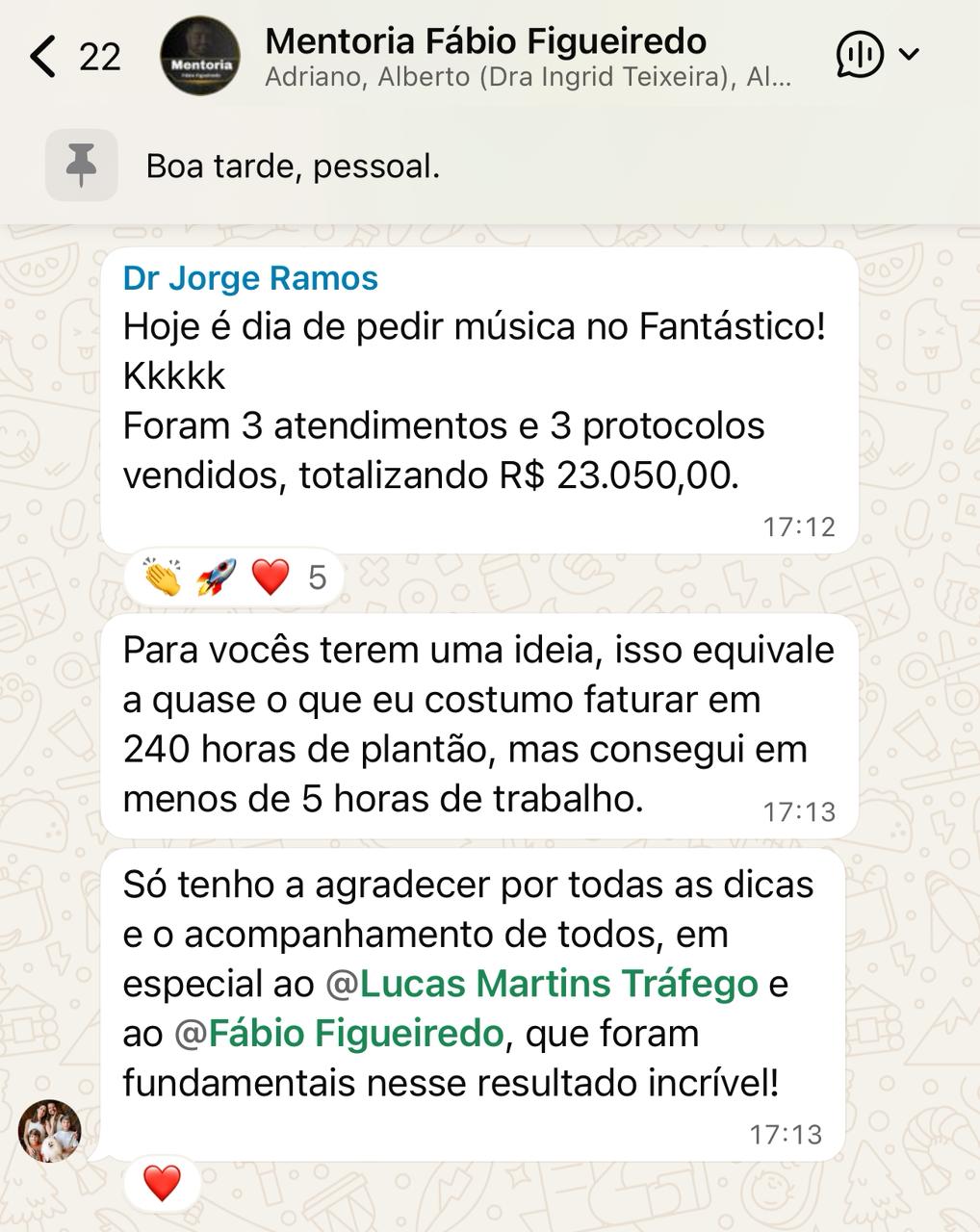 Resultado de médico acompanhado pelo Fábio 2